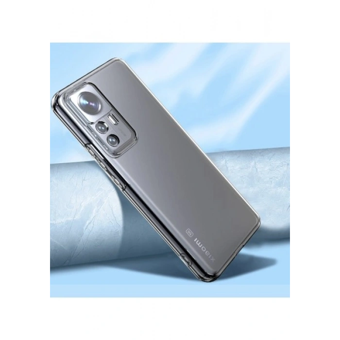 Case 4U Xiaomi Mi 12T Pro / Mi 12T Kılıf Kamera Korumalı Yumuşak Şeffaf Ince Süper Silikon