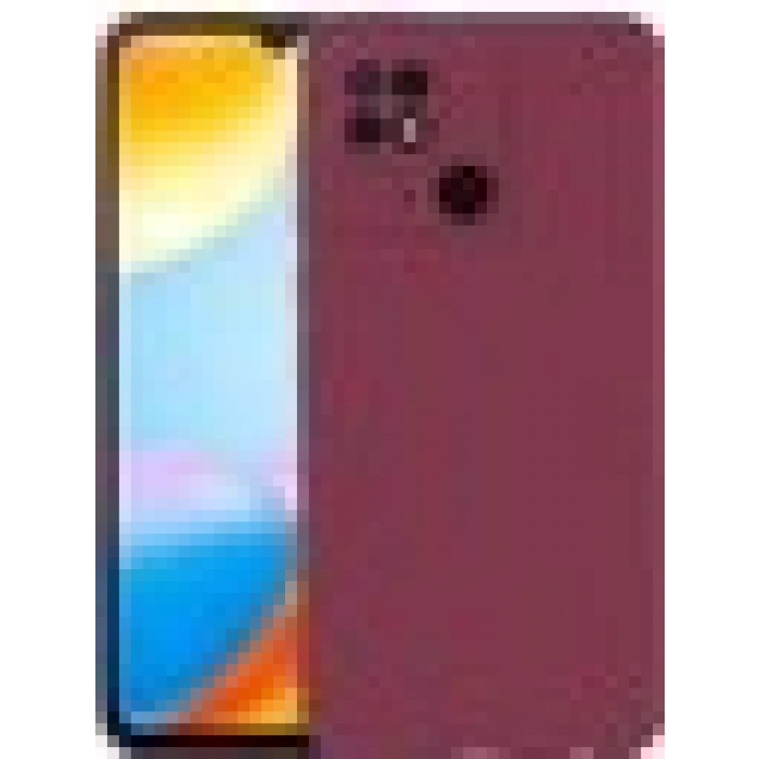 Case 4U Xiaomi Poco C40 Kılıf Klasik Mat Renkli Yumuşak Premier Silikon Mürdüm