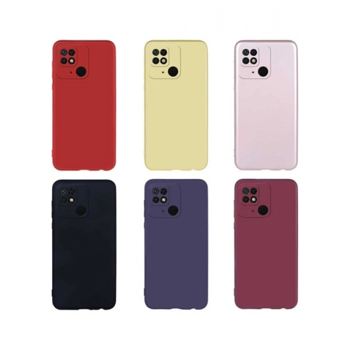 Case 4U Xiaomi Poco C40 Kılıf Klasik Mat Renkli Yumuşak Premier Silikon Siyah