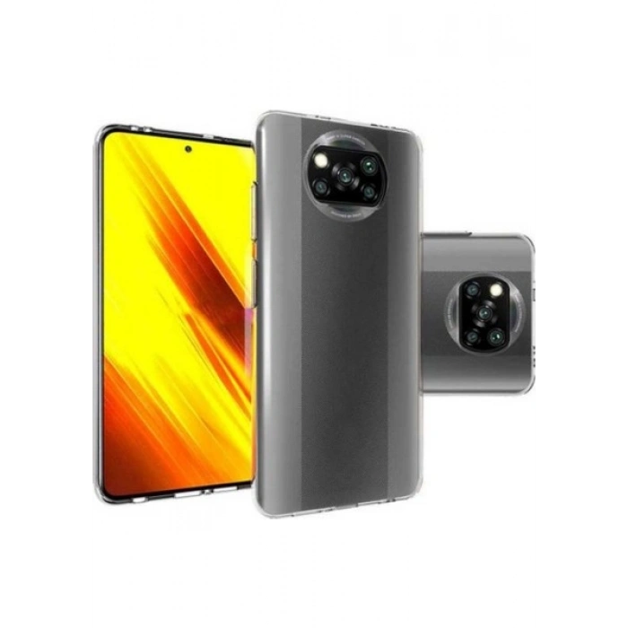 Case 4U Xiaomi Poco X3 / Poco X3 Pro Kılıf A+ Şeffaf Lüx Süper Yumuşak 0.3mm Ince Slim Silikon