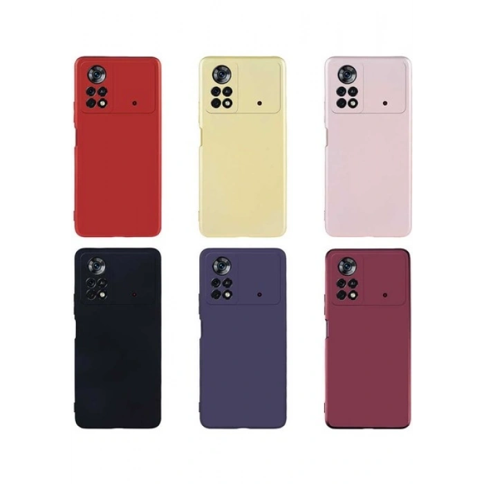 Case 4U Xiaomi Poco X4 Pro 5G Kılıf Klasik Mat Renkli Yumuşak Premier Silikon Siyah