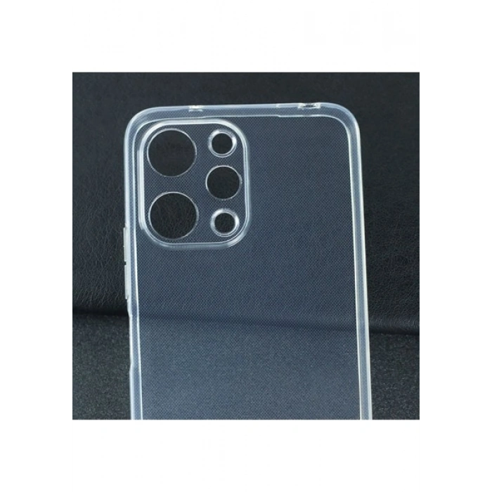 Case 4U Xiaomi Redmi 12 Kılıf Ultra Ince Süper Silikon Kapak Şeffaf
