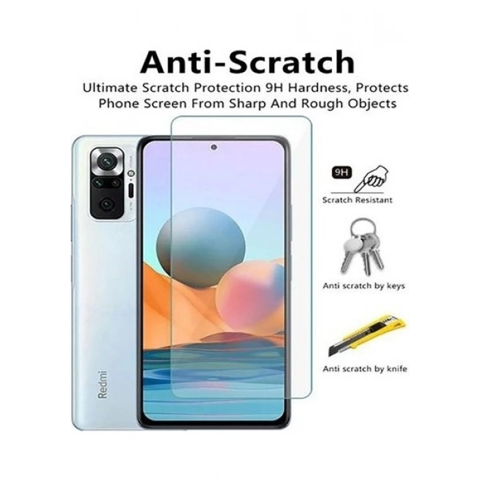 Case 4U Xiaomi Redmi Note 10S Tamperli Kırılmaz Cam Ekran Koruyucu