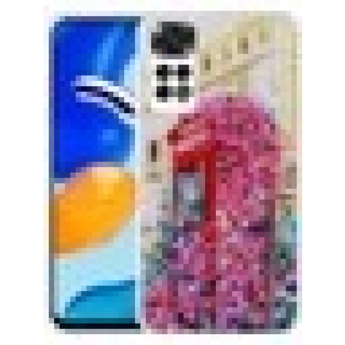 Case 4U Xiaomi Redmi Note 11 / 11s Kılıf Simli Desenli Kamera Korumalı Parlak Popy Kapak Kulübe Renkli