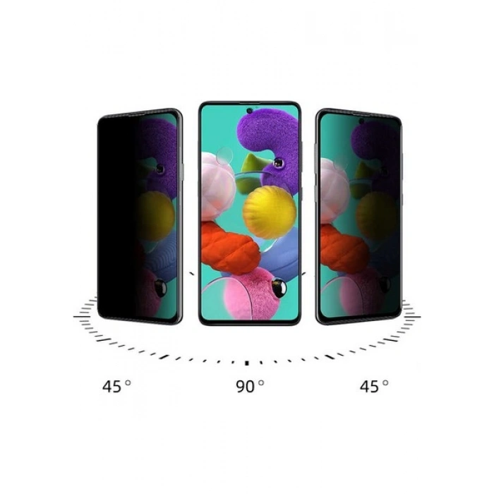 Case 4U Xiaomi Redmi Note 11 Pro 5G Ekran Koruyucu Temperli Kırılmaz Cam Privacy Davin 5D Hayalet Gizliklik Filtreli