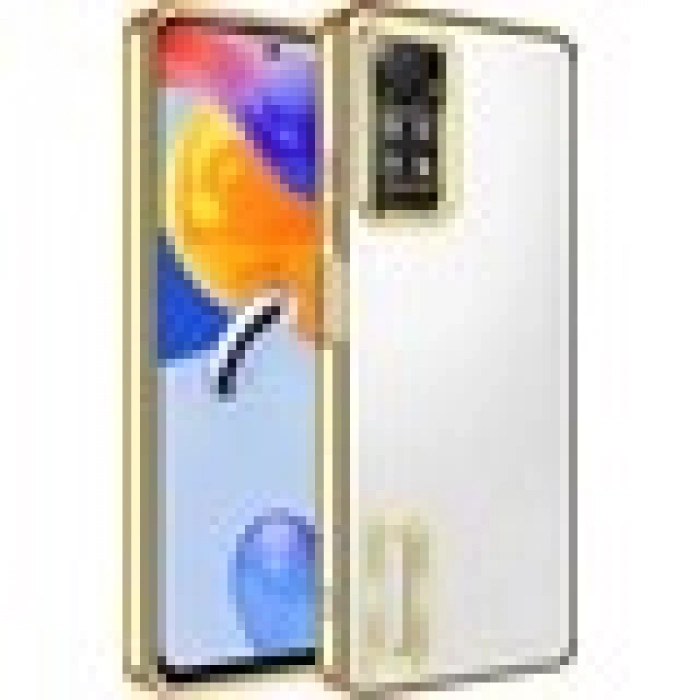 Case 4U Xiaomi Redmi Note 11 Pro 5g Kılıf Kamera Lens Korumalı Şeffaf Renkli Logo Gösteren Parlak Omega Kapak Derin Mor
