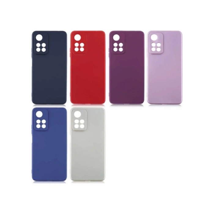 Case 4U Xiaomi Redmi Note 11 Pro Plus 5G Kılıf Klasik Mat Renkli Yumuşak Premier Silikon Kırmızı