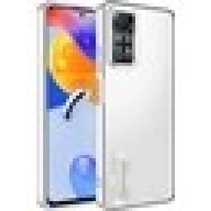 Case 4U Xiaomi Redmi Note 12 Pro 4g Kılıf Kamera Lens Korumalı Şeffaf Renkli Logo Gösteren Parlak Omega Kapak Gümüş