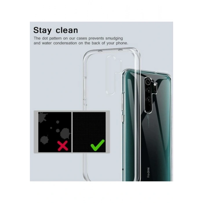 Case 4U Xiaomi Redmi Note 8 Pro Kılıf A+ Şeffaf Lüx Süper Yumuşak 0.3mm Ince Slim Silikon