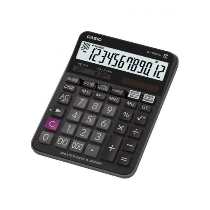 Casio DJ-120D Plus İşlem Kontrollü 12 Hane Masa Üstü Hesap Makinesi