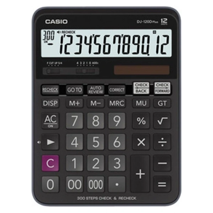 Casio DJ-120D Plus İşlem Kontrollü 12 Hane Masa Üstü Hesap Makinesi