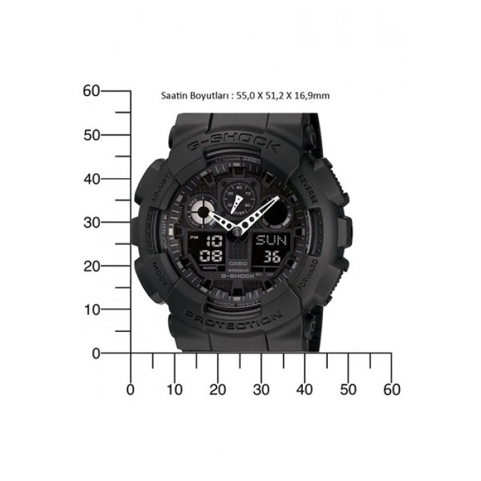 Casio GA-100-1A1DR G-Shock Erkek Kol Saati