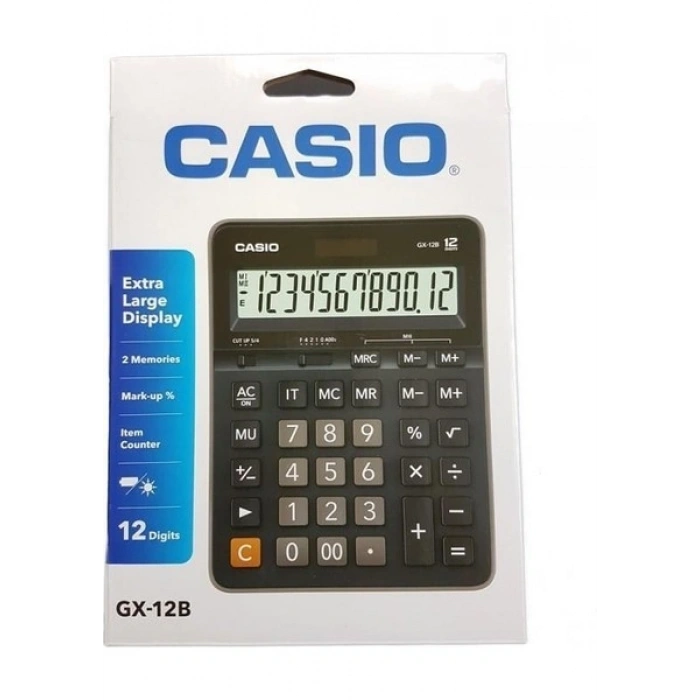 Casio GX-12B 12 Hane Masa Üstü Hesap Makinesi