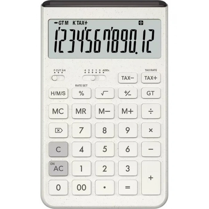 Casio Jt-200T-We 12 Hane Beyaz Masa Üstü Hesap Makinesi