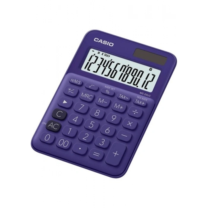 Casio MS-20UC-PL Mor Masaüstü Hesap Makinesi