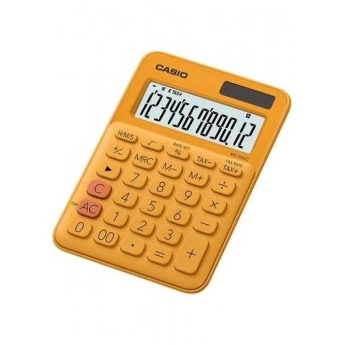 Casio MS-20UC-RG Turuncu Masaüstü Hesap Makinesi