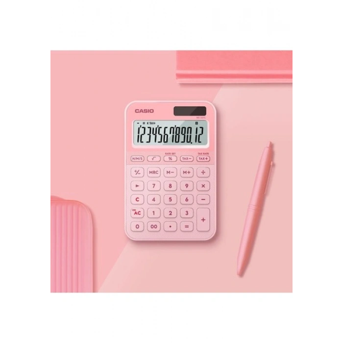 Casio MS-20YC-LP-W-DP Açık Pembe Masaüstü Hesap Makinesi
