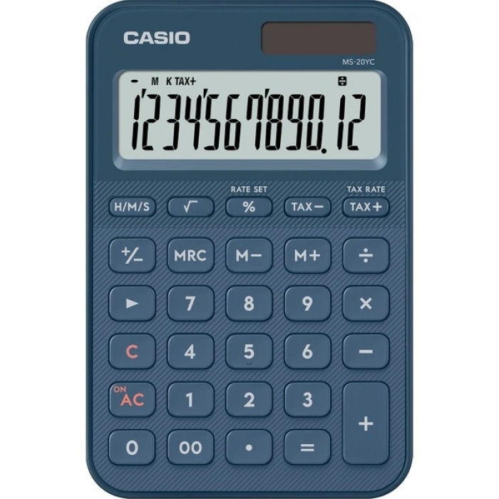 Casio MS-20YC-NY-W-DP Hesap Makinesi Lacivert