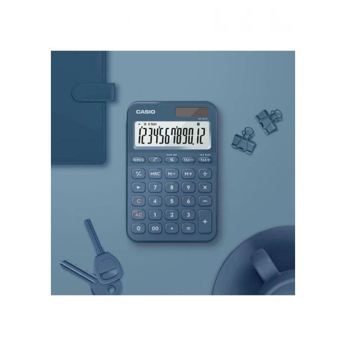 Casio MS-20YC-NY-W-DP Hesap Makinesi Lacivert