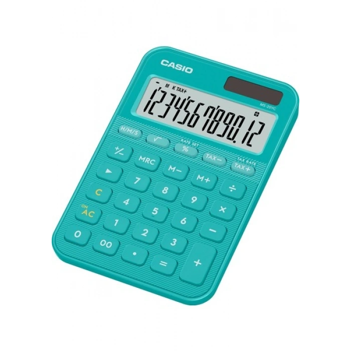 Casio MS-20YC-TU-W-DP Hesap Makinesi Turkuaz