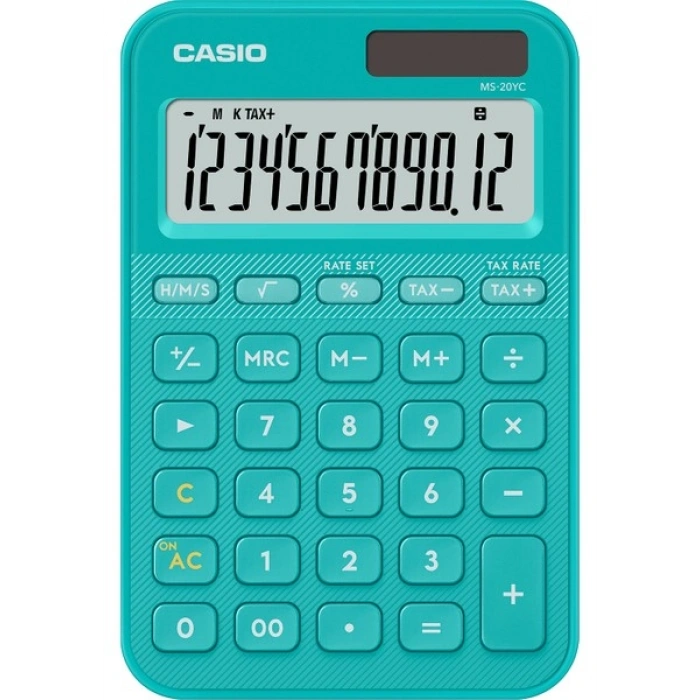 Casio MS-20YC-TU-W-DP Hesap Makinesi Turkuaz
