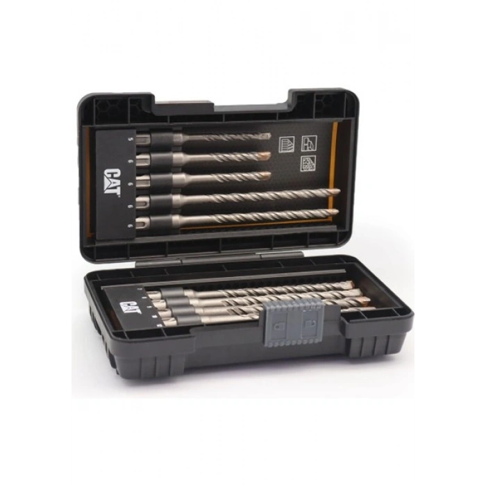 Cat DA03901 10 Parça Tungsten Karbür Sds-Plus Beton Matkap Uç Seti