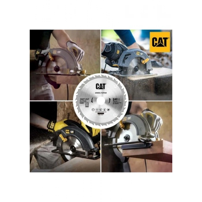 Cat DA08001 184X30MM Ahşap Kesme Elmas, Daire Testere Bıçağı 24 Diş