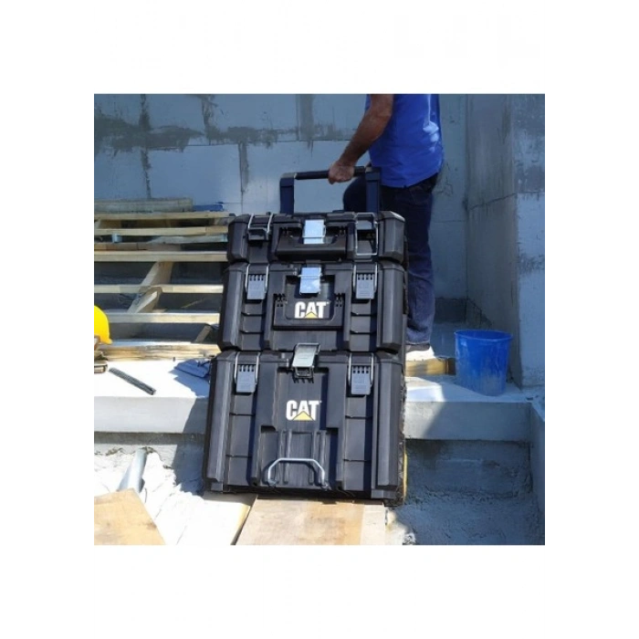 Cat DA41005 Hyper Stack Ağır Hizmet Tipi 3’lü Tekerlekli Kilitli Takım Çantası Seti