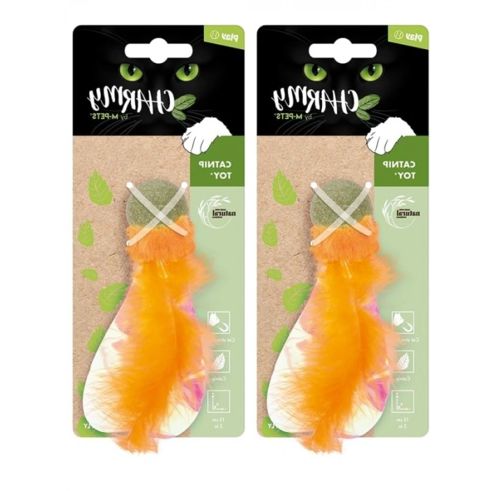 Catnipli Kedi Oyuncağı - Turuncu Renk - 2li Paket