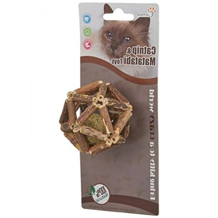 Catnipli Matatabi Topu - Kedi Oyuncağı, 7 cm