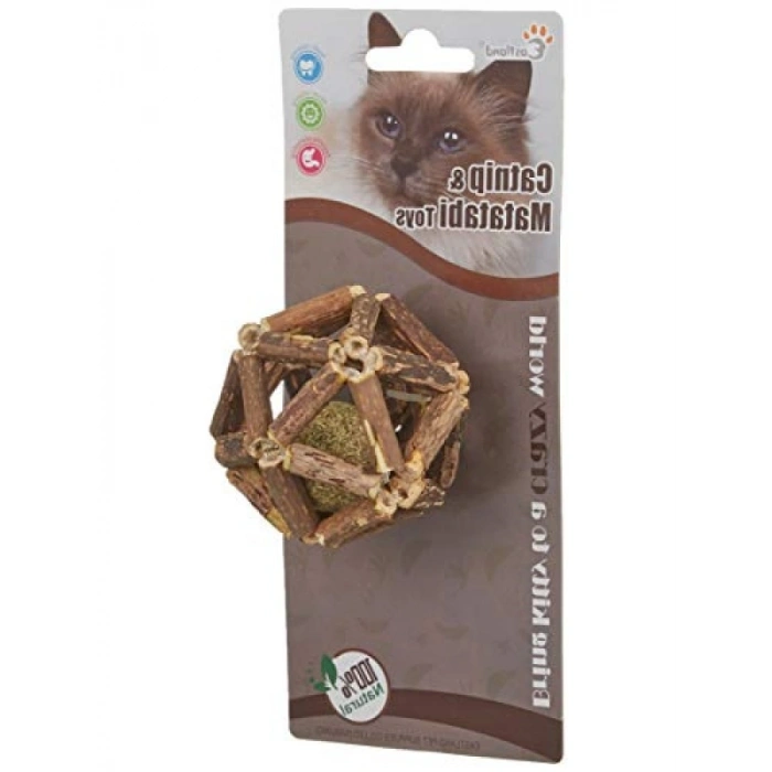 Catnipli Matatabi Topu - Kedi Oyuncağı, 7cm