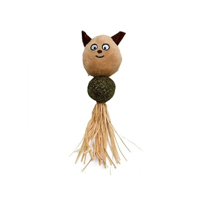 Catnipli Peluş Kedi Oyuncağı - Ayıcık, 27 cm