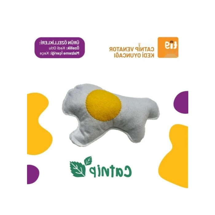 Catnipli Yumurta Şeklinde Kedi Oyuncağı
