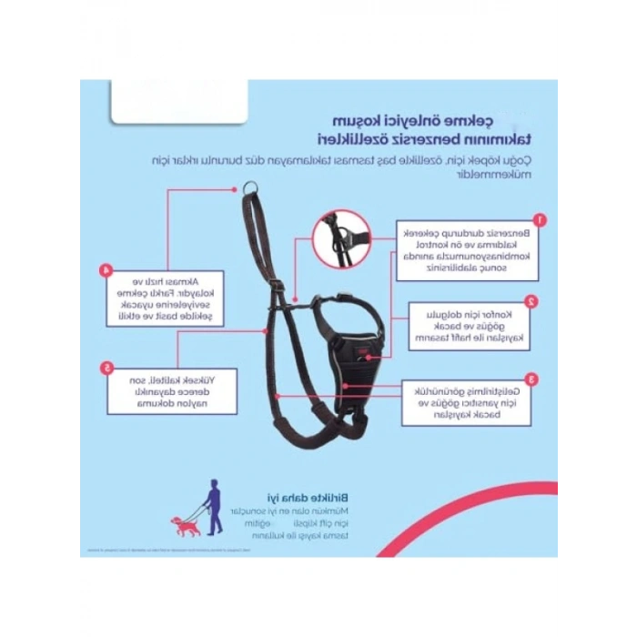 Çekme Önleyici Göğüs Tasması, Orta Boy - Yüksek Konfor