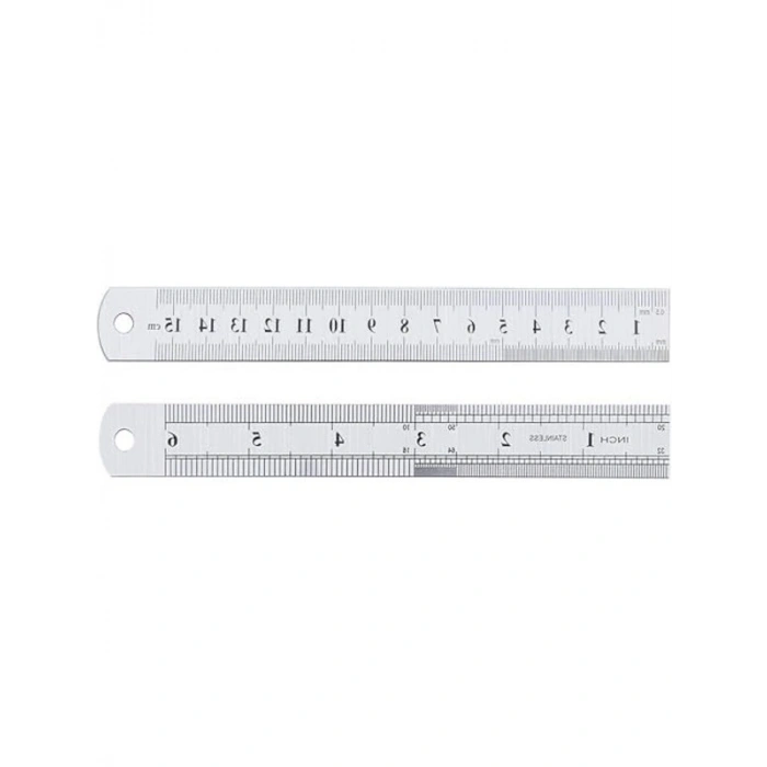 Çelik 15 cm Cetvel - Ölçme İşlemleri İçin
