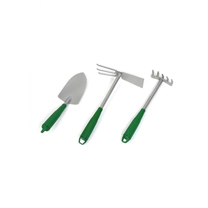 Çelik 3’lü Bahçe Seti - Çapa, Tırmık, Kürek