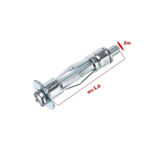 Çelik Alçıpan Boşluk Dübel, 5x62 mm, Metal, 5 Adet