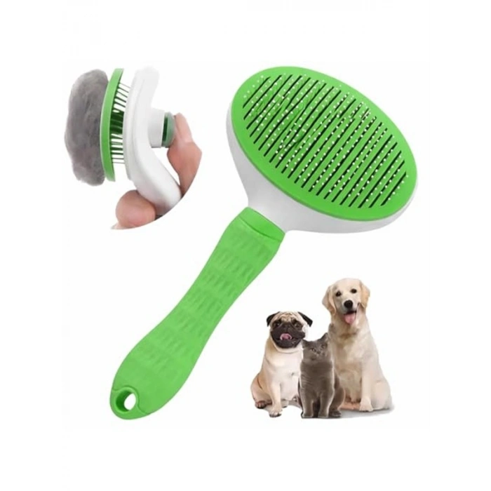 Çelik İğneli Otomatik Temizlenen Ergonomik Kedi Tarağı