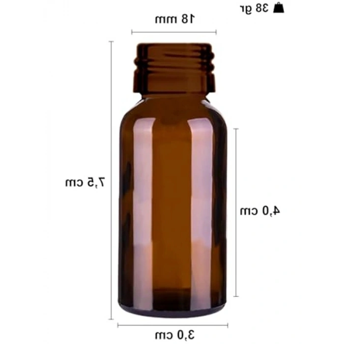 Çelik Roll On Şişesi, 20 ml Kapasiteli Sızdırmaz Cam Şişe Seti