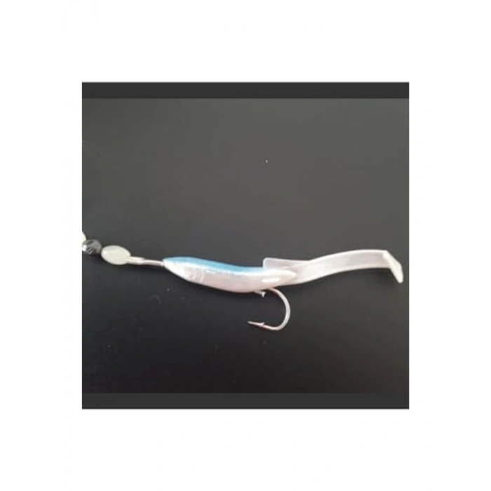 Çelik Telli Silikon Balık, 6.5 cm Mavi Renk Seçeneği