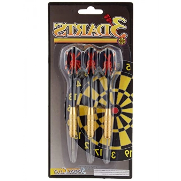 Çelik Uç ve Pirinç Gövde ile Renkli Kanatlı 3lü t Oku Seti