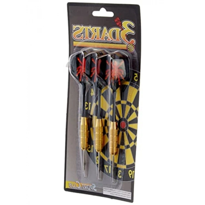 Çelik Uç ve Pirinç Gövde ile Renkli Kanatlı 3lü t Oku Seti