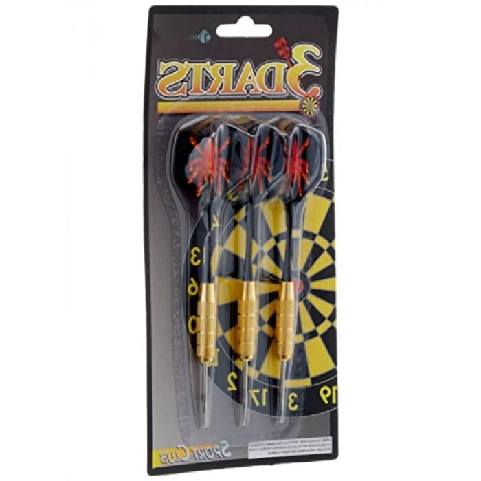 Çelik Uç ve Pirinç Gövde ile Renkli Kanatlı 3lü t Oku Seti