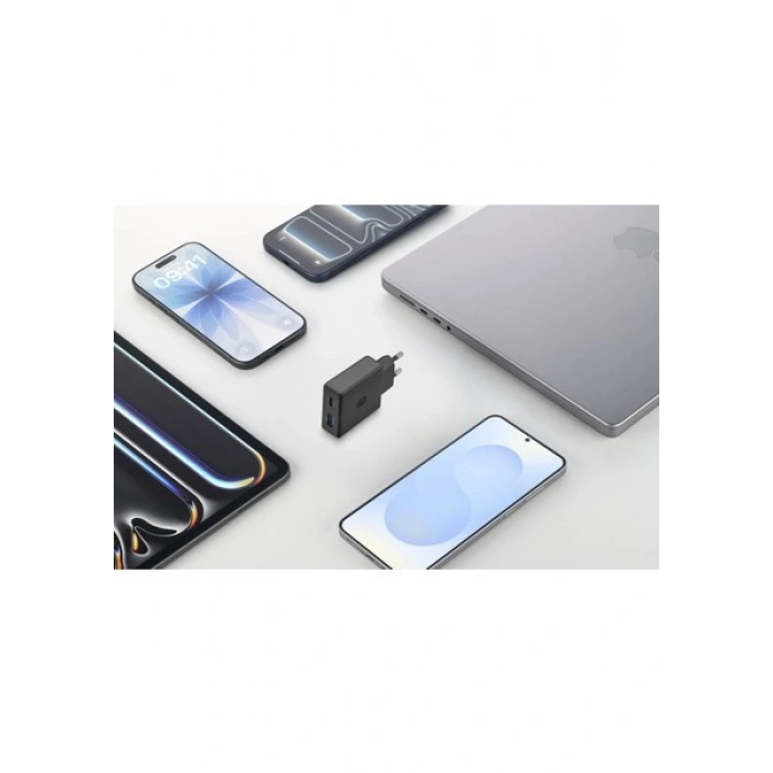 Cellularline 65W Ultra Slım Dual A + C Telefon Şarj Adaptörü
