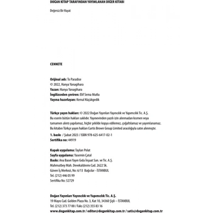 Cennete - Hanya Yanagihara