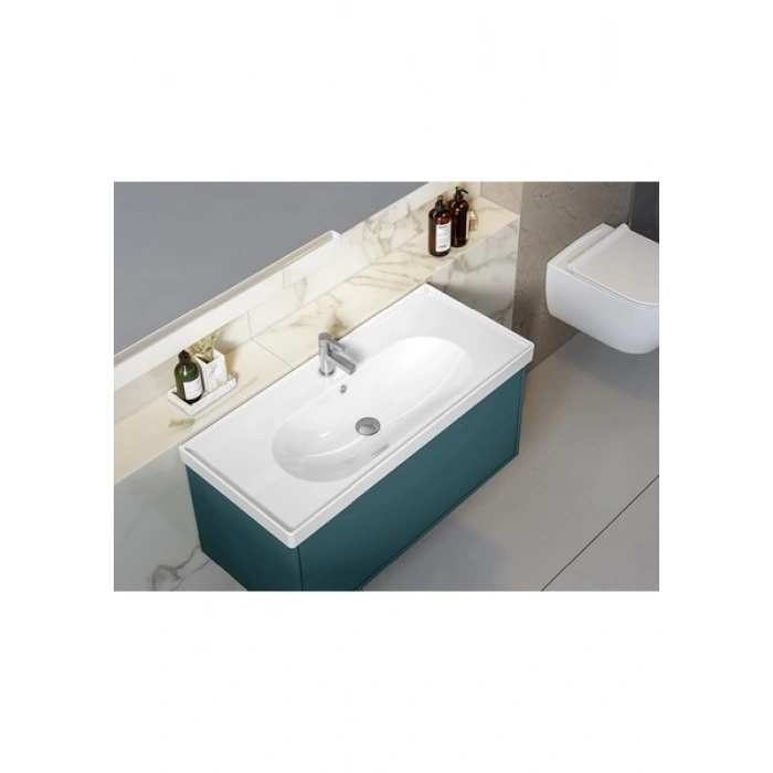 Cerastyle Turkuaz Arya Etajerli Lavabo 80*45 cm