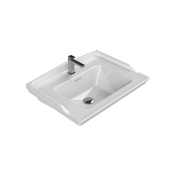 Cerastyle Turkuaz Kapadokya Etajerli Lavabo 65*48 cm