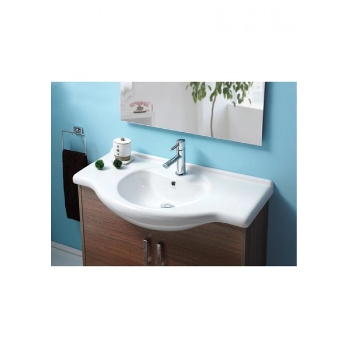 Cerastyle Turkuaz Nil Etajerli Lavabo 95*50 cm