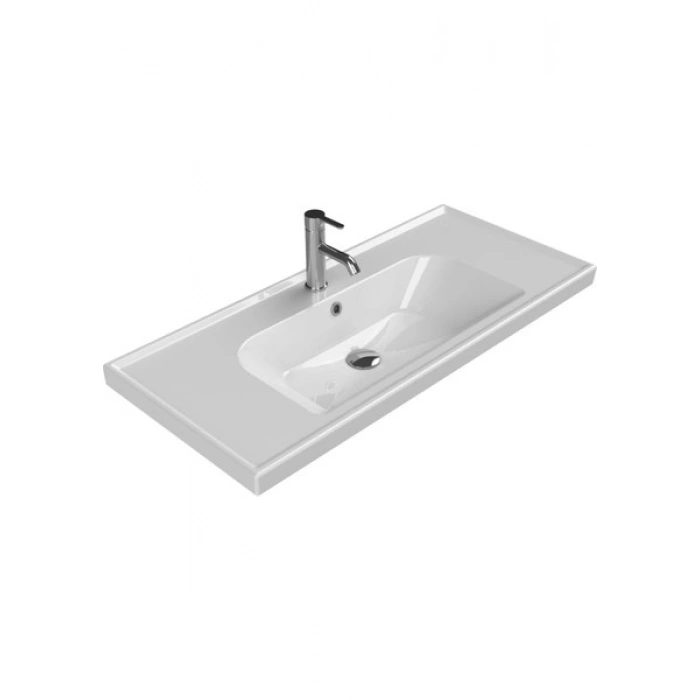 Cerastyle Turkuaz Seramik Frame Etajerli Lavabo 100 x 45 cm