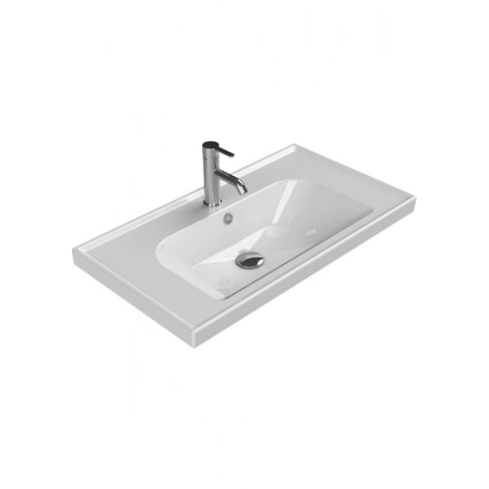 Cerastyle Turkuaz Seramik Frame Etajerli Lavabo 80 x 45 cm
